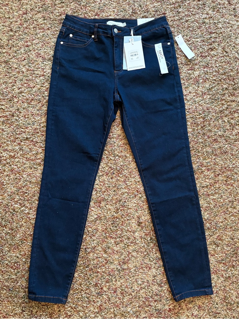 NWT Tahari Kelly Classic Mid-Rise Skinny Jeans Women’s Dark Wash Stretch Size 8